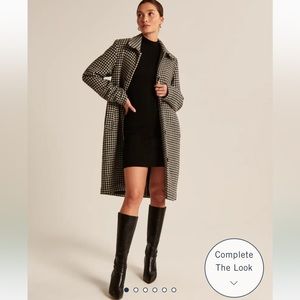 abercrombie wool blend mod coat